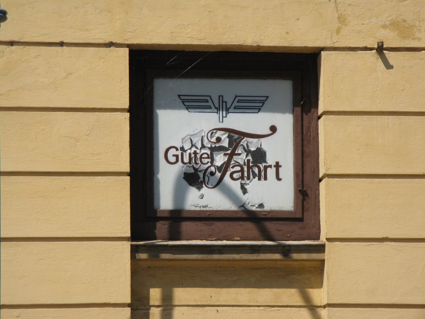 Wittenberge Bahnhof Gute Fahrt 2009 07 27 090