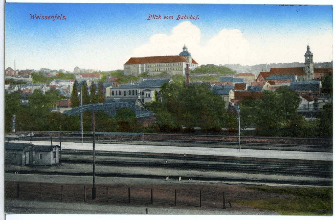 03100 Weißenfels 1903 Total vom Bahnhof Brück & Sohn Kunstverlag