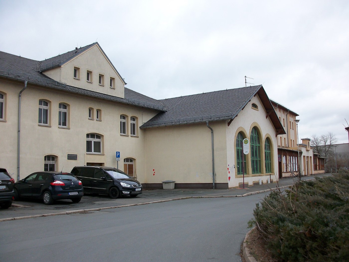 Bahnhof Werdau, Empfangsgebäude (Straßenseite) (5)
