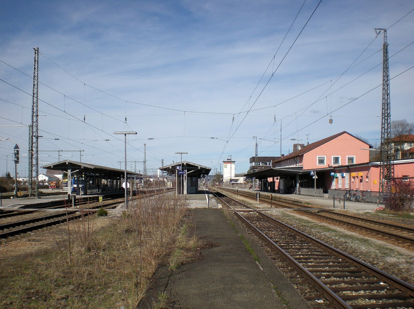 Bahnhof Weilheim Bahnsteige