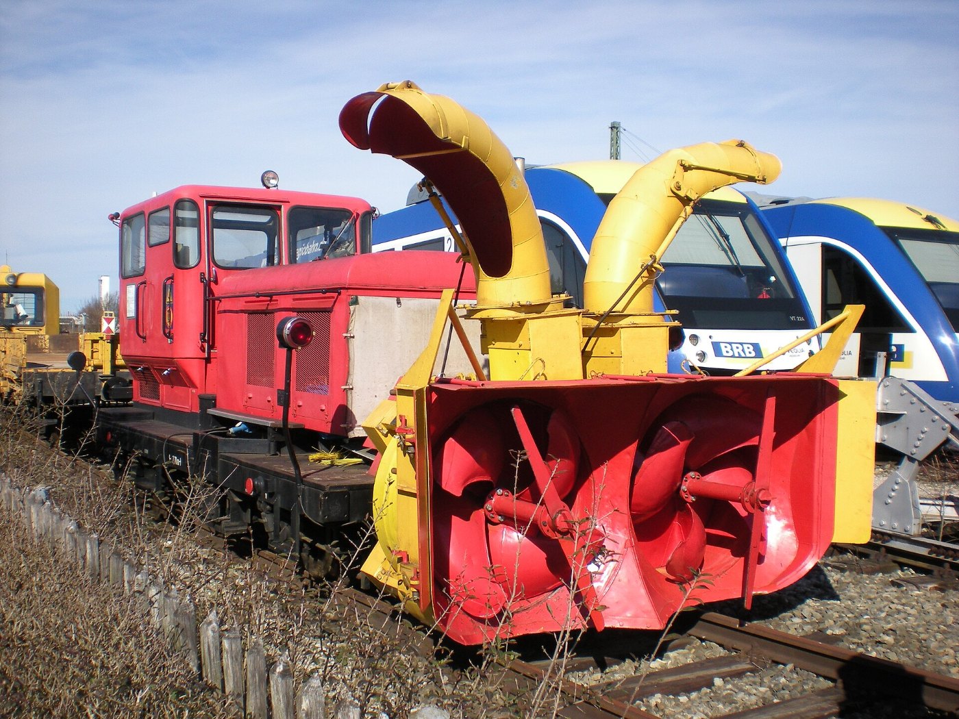 Bahnhof Weilheim Schneefräse