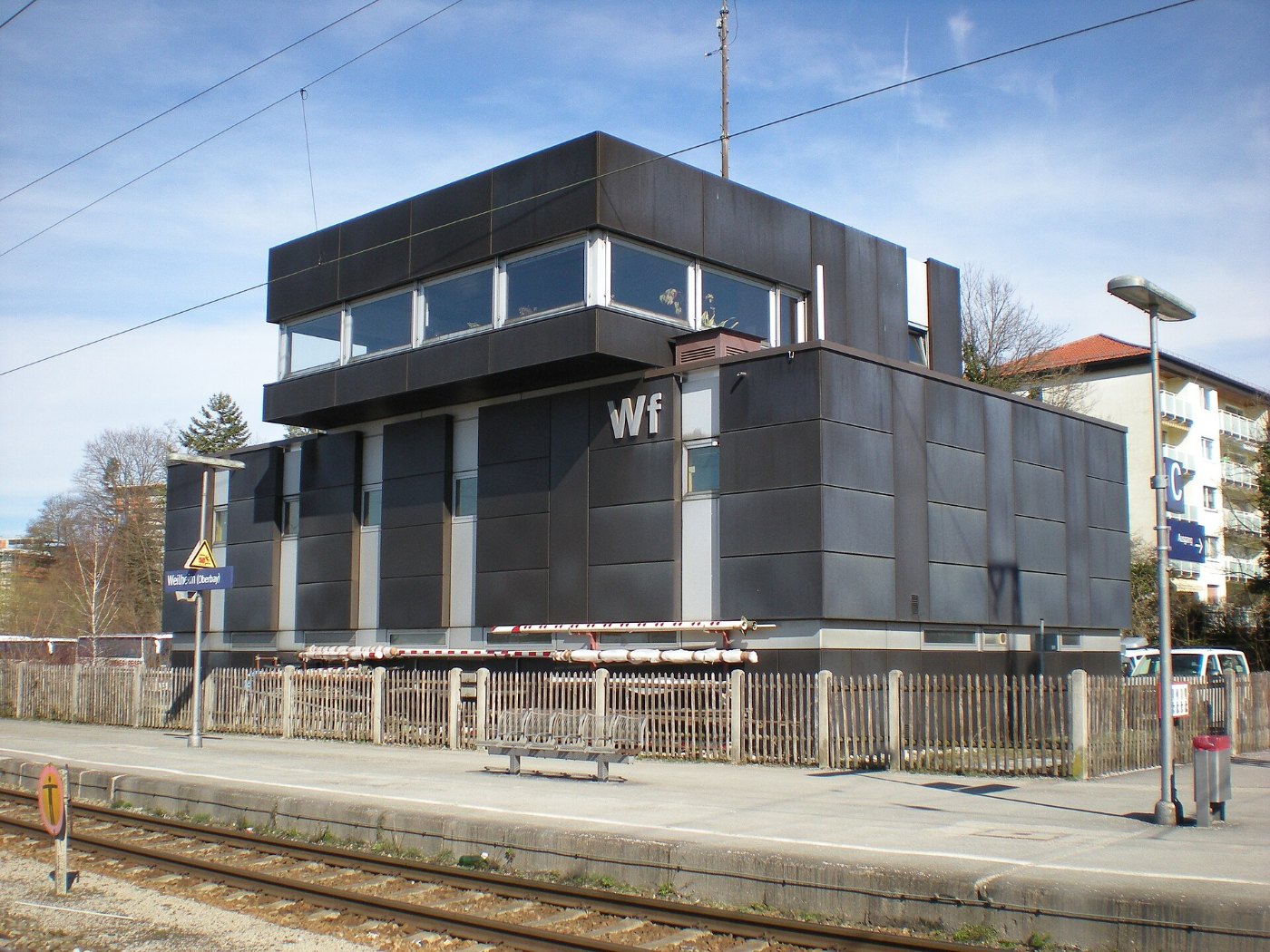 Bahnhof Weilheim Stellwerk