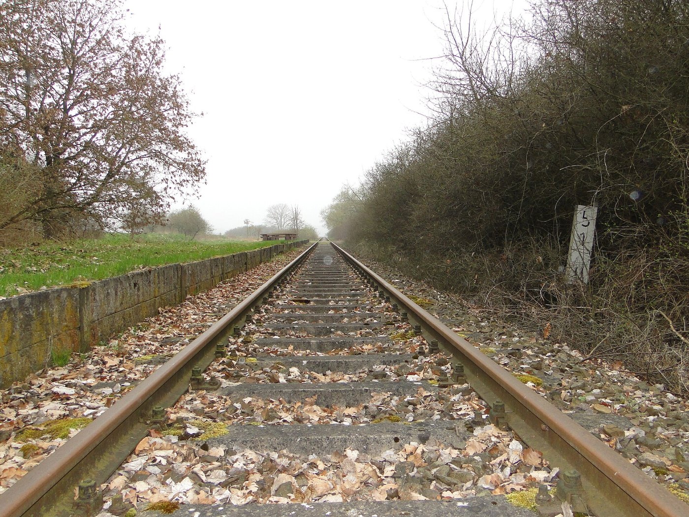 Below ehemaliger Bahnhof Bahnstrecke Wismar Karow 2013 04 25 49