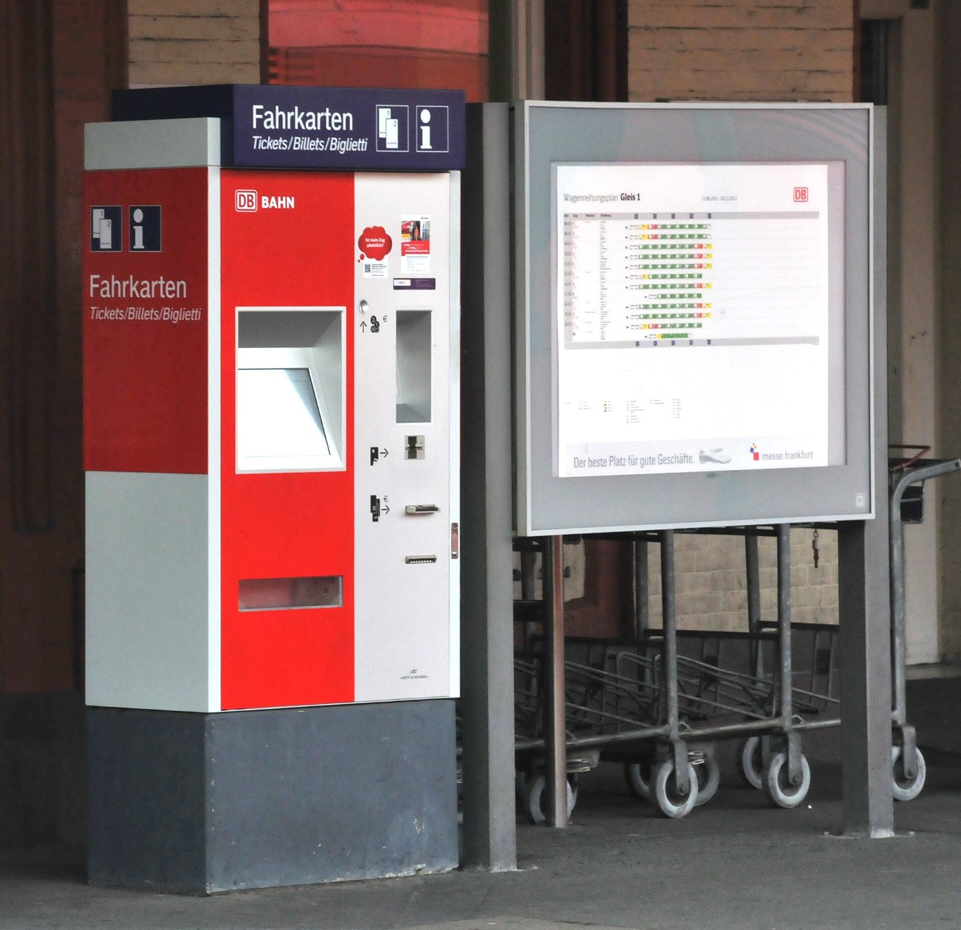Fahrkartenautomat der Deutschen Bahn