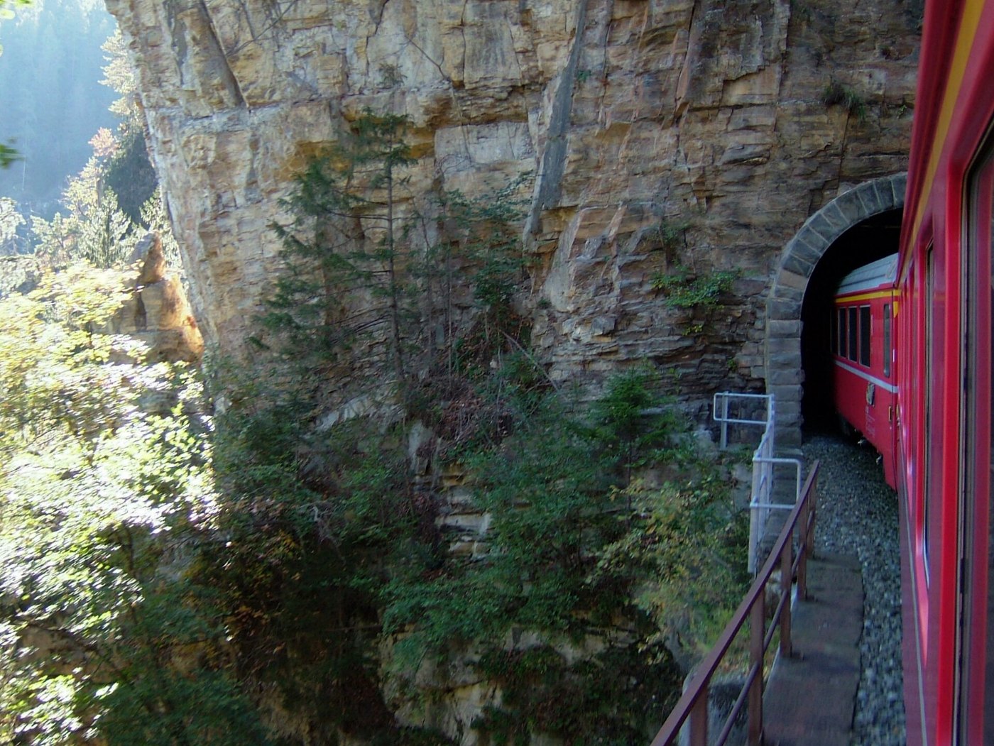 2007 10 Albulabahn 01 Thusis Tiefencastel 04