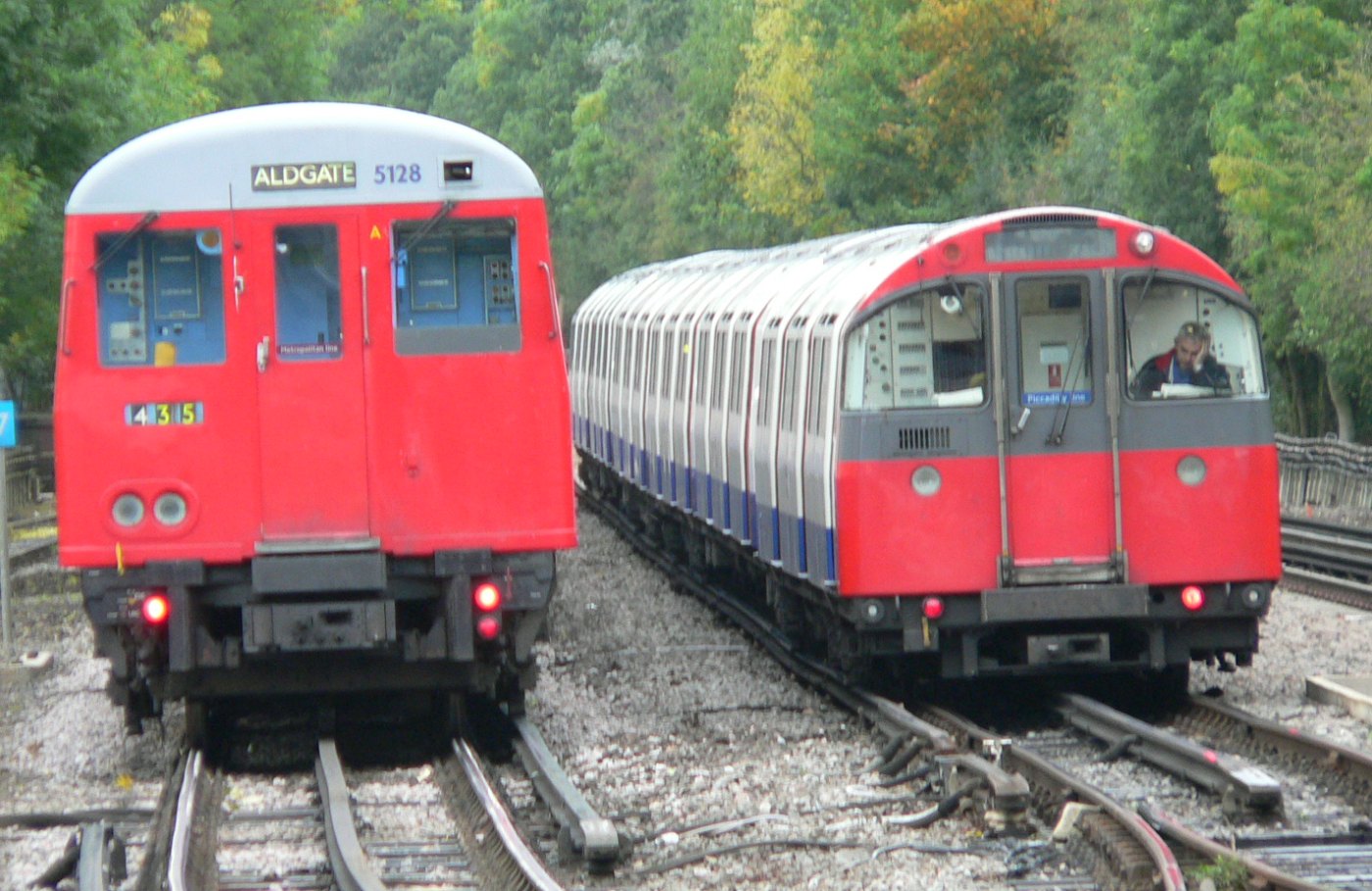 London Underground subsurface and tube trains