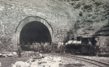 Arlbergbahn tunnel construction