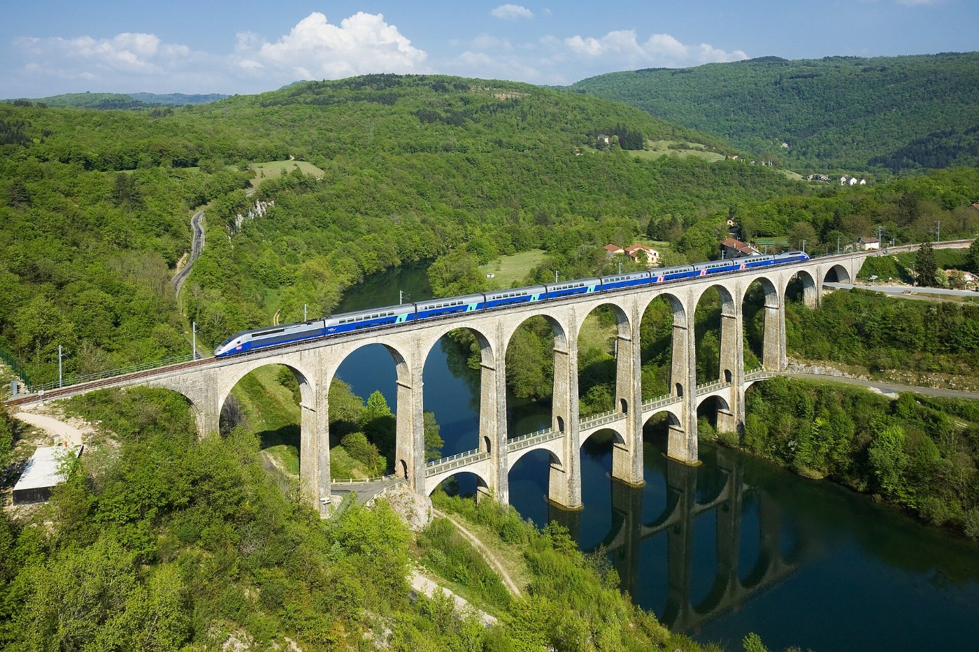 SNCF TGV Duplex Viaduc de Cize Bolozon