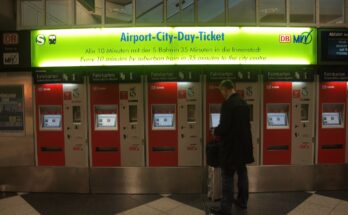 Ticket vending machine at Munich airport