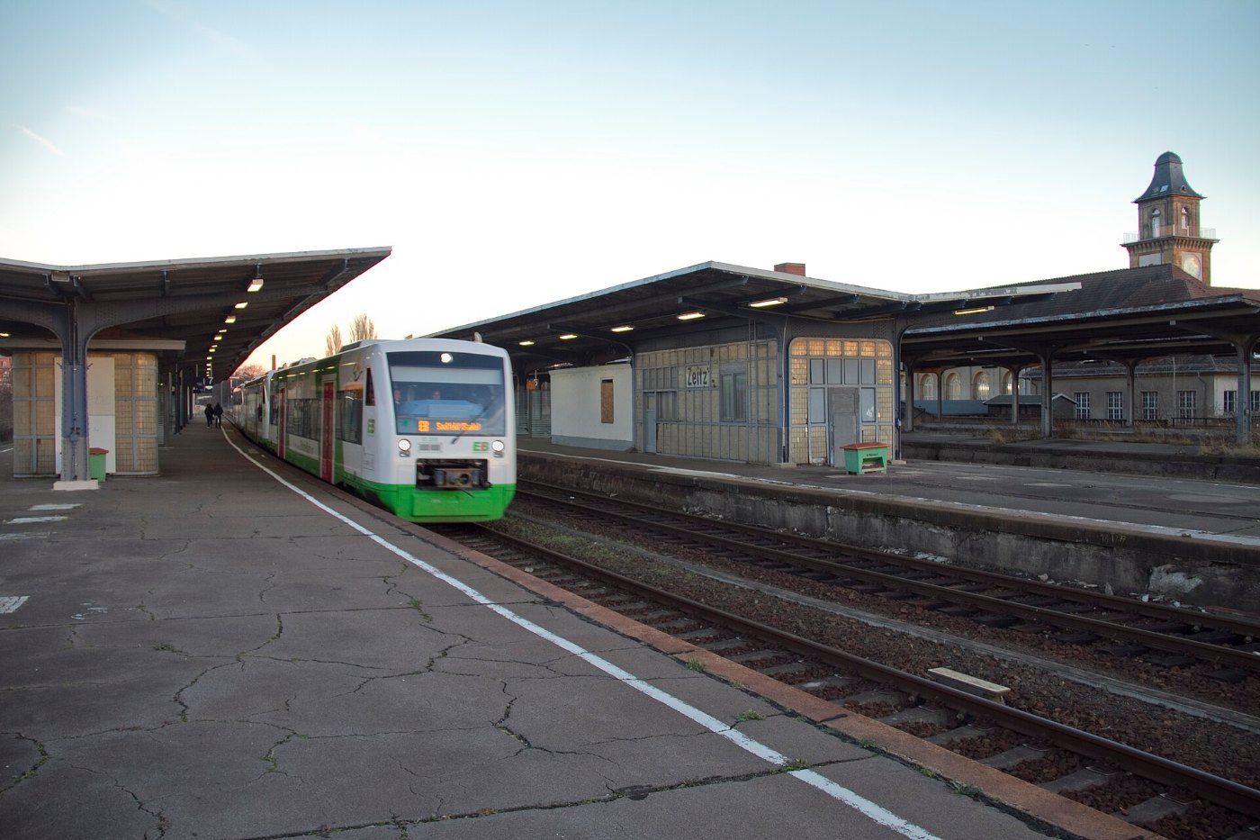 Bahnhof Zeitz, Erfurter Bahn in Richtung Gera