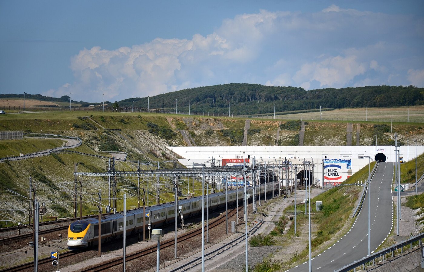 TGV TMST 3011 2 Sortie Tunnel sous la Manche à Coquelles