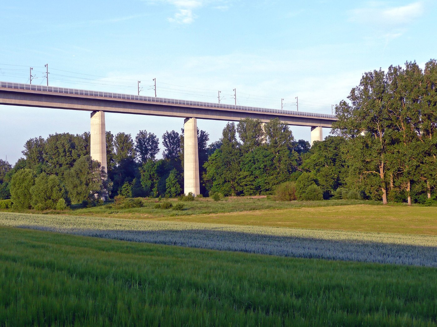 Schnellfahrstrecke Mannheim–Stuttgart (1991 fertiggestellt), Brücke über