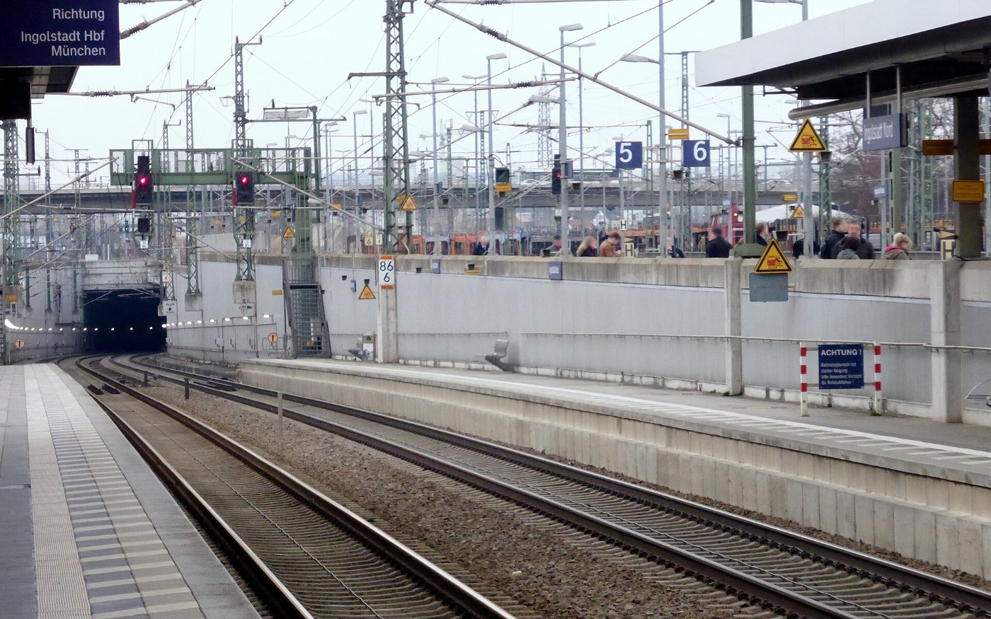 Bahnhof Ingolstadt Nord, Bahnsteige Nürnberg, 4