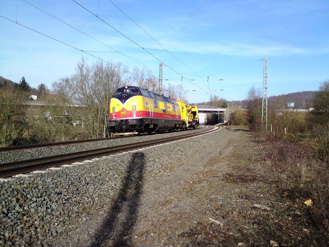 Diesellok der Baureihe V200 bei Herborn