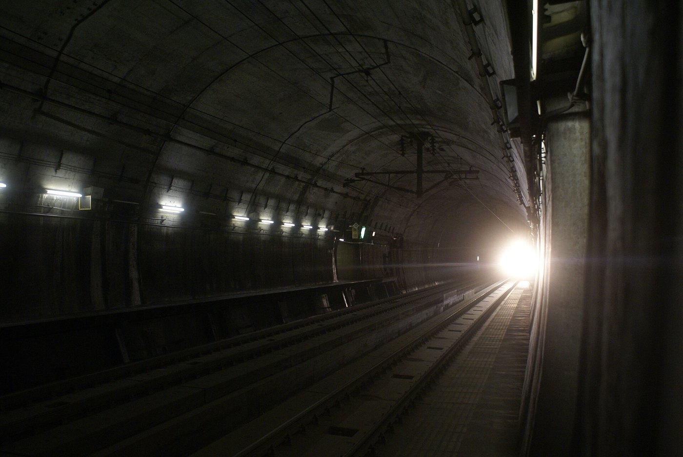 Inside seikan tunnel