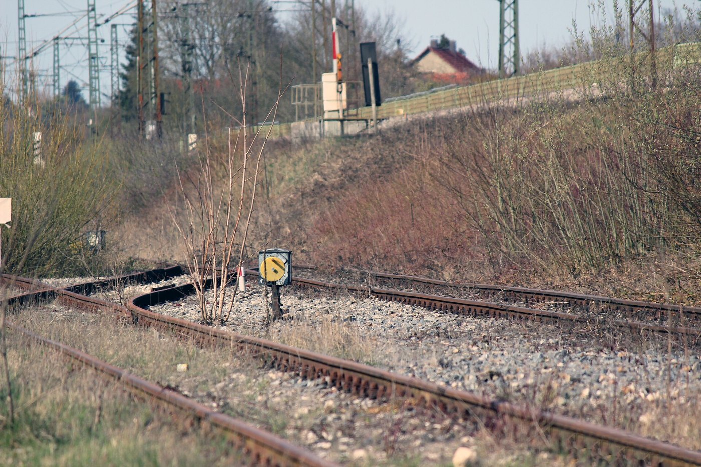 Stillgelegte Gleise Rangierbereich Bahnhof Möhren (Bayern) ()