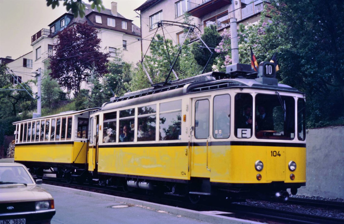 Stuttgart rack railway near the station Wielandshöhe