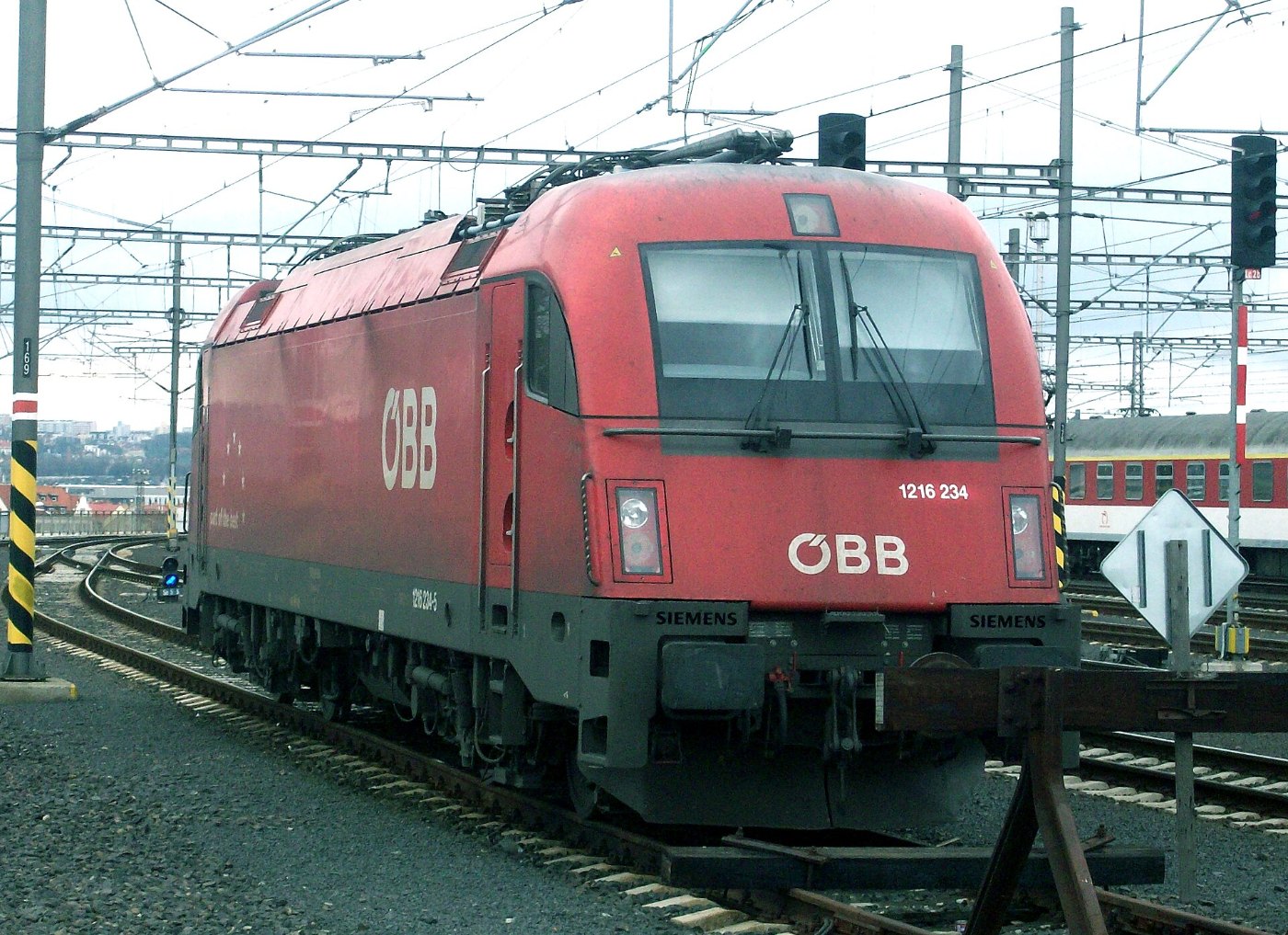 ÖBB 1216 n°234 in Prague