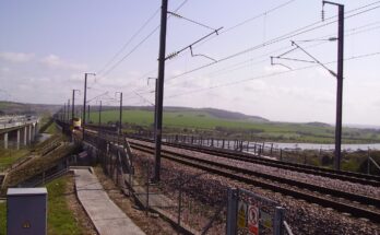 A Eurostar crosses the Medway Viaduct geograph.org.uk