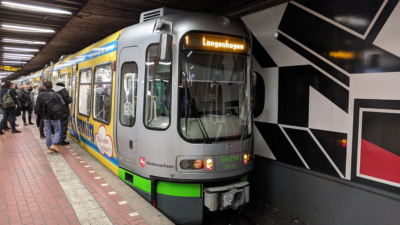 Stadtbahn Hannover 1 2014 Hauptbahnhof
