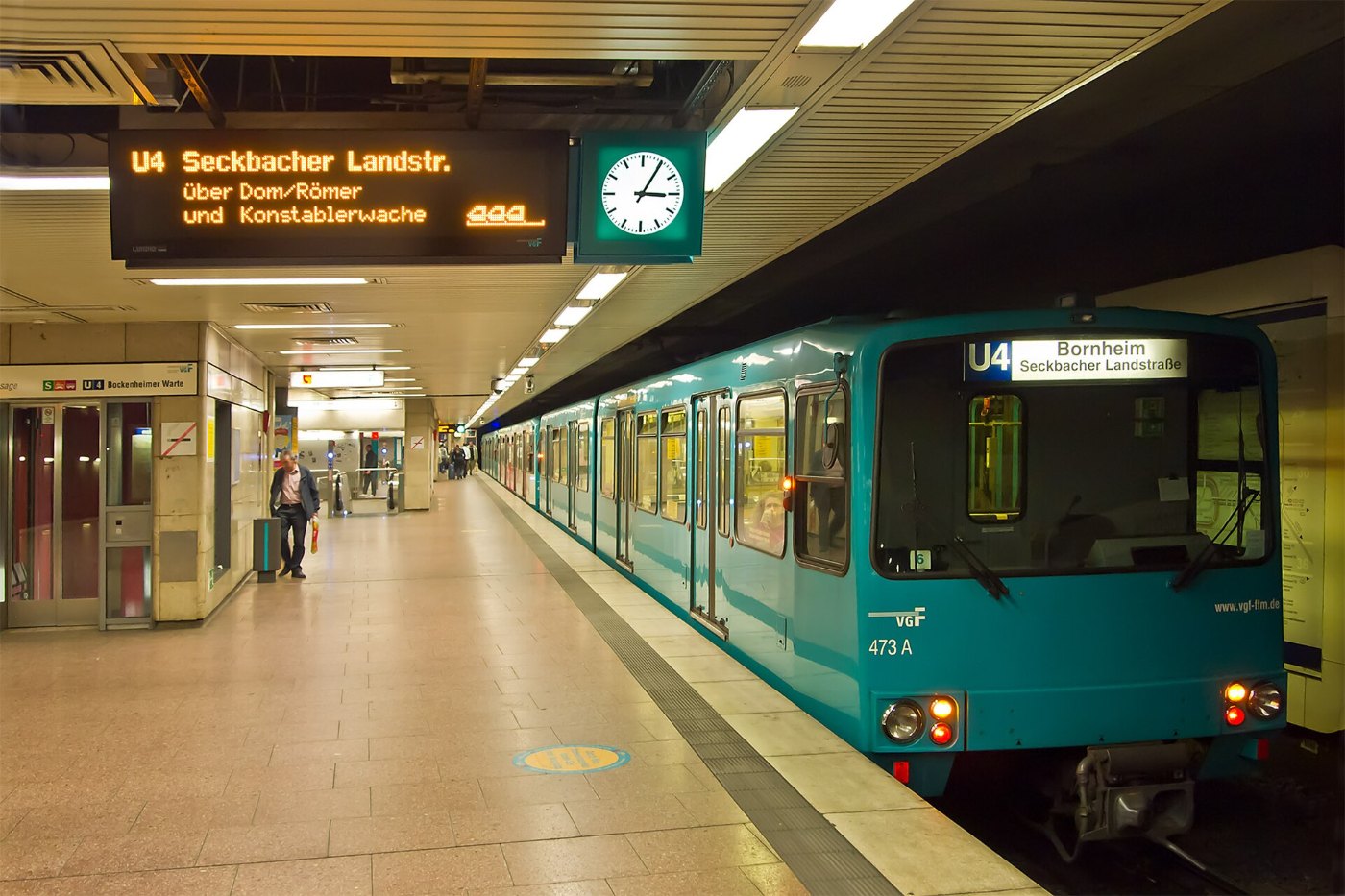Frankfurt Hauptbahnhof U Bahn Typ U3 Linie U4