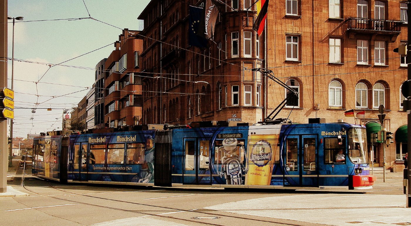 CITY BAHN TRAM NUREMBERG GERMANY APRIL 2012 ()