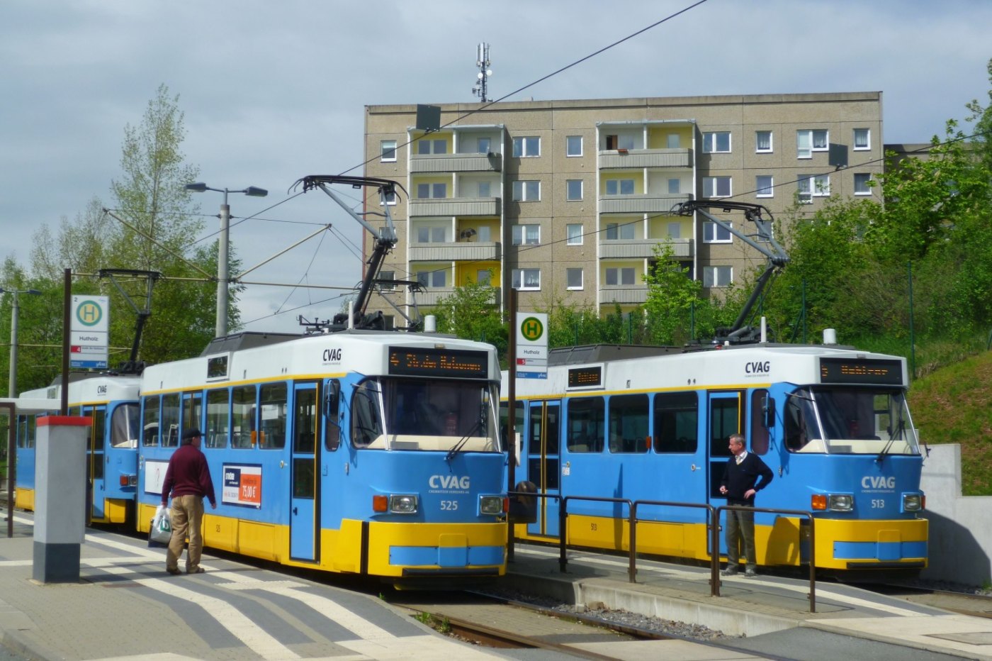 Straßenbahn Chemnitz, Endhaltestelle Hutholz