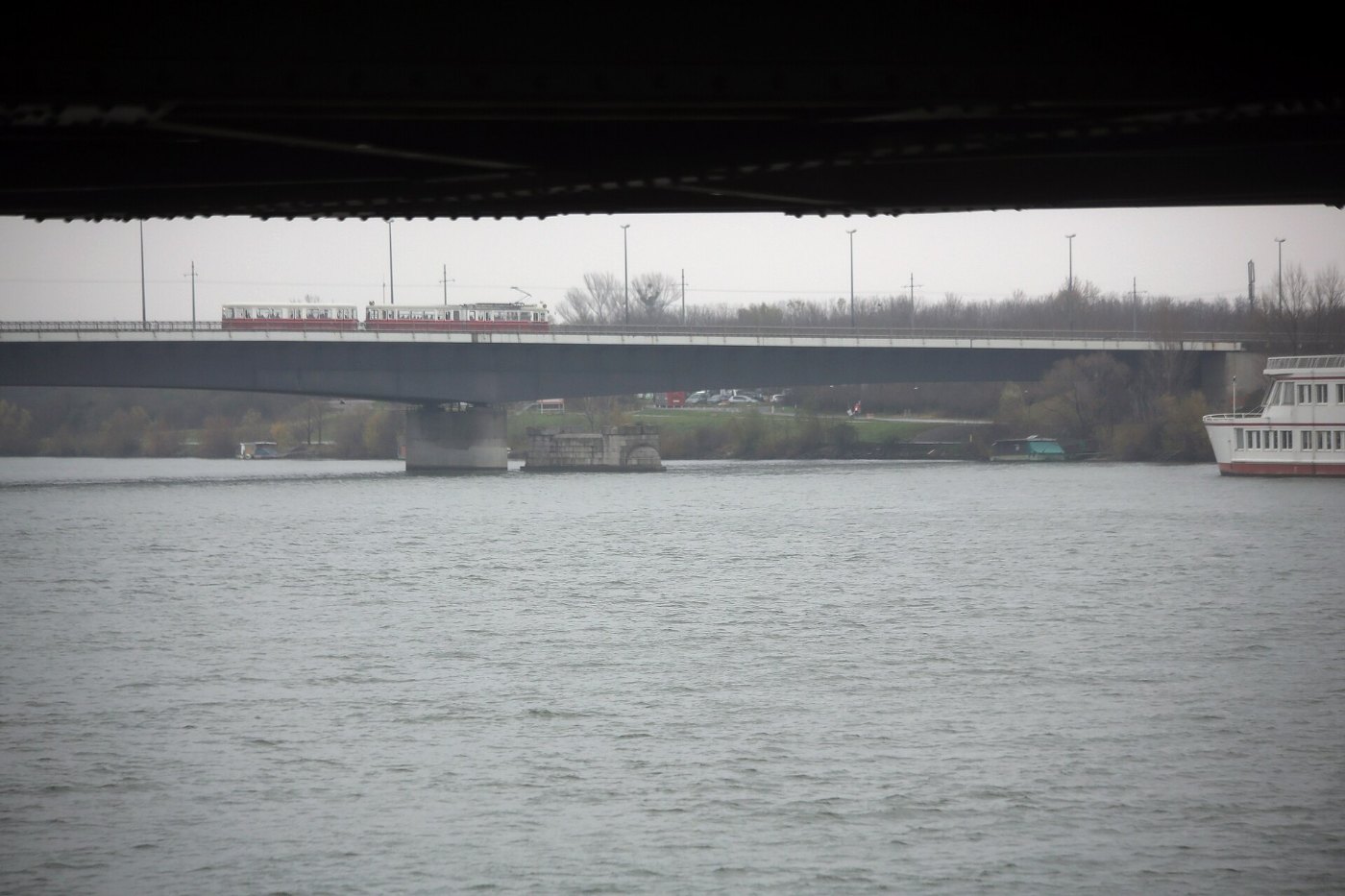 Wien Donau 2014 12 03 060 Floridsdorfer Brücke Straßenbahn 31