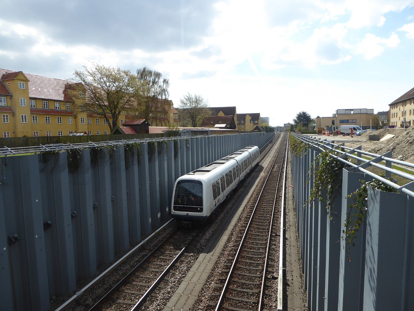 Copenhagen metro train at Saltværksvej
