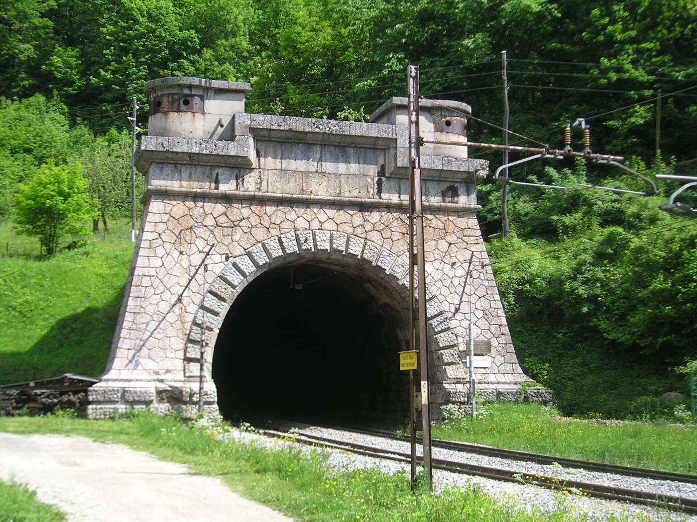 Karavanke rail tunnel south entrance