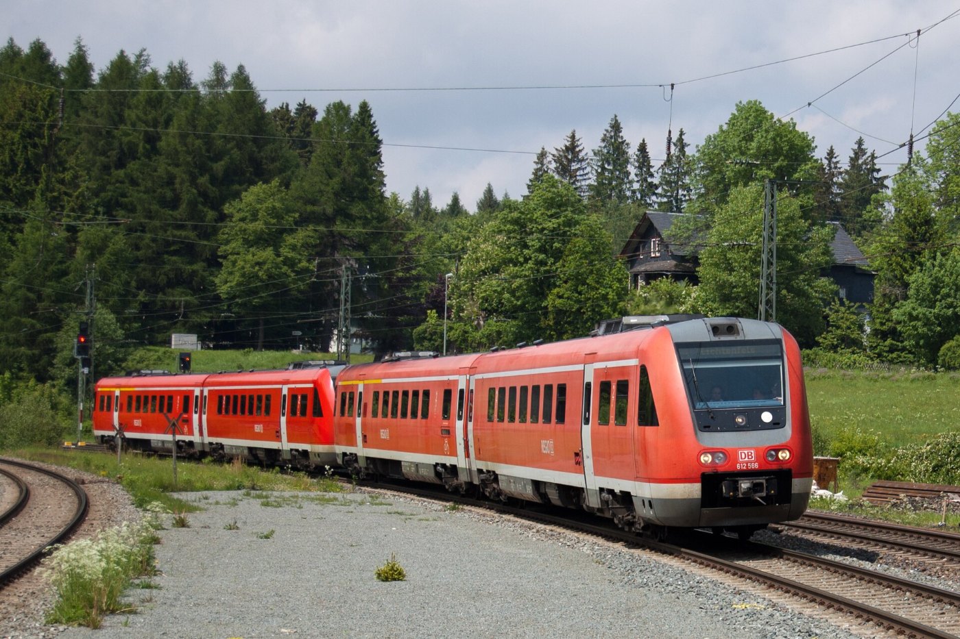 DBAG 612 566 bei Steinbach am Wald