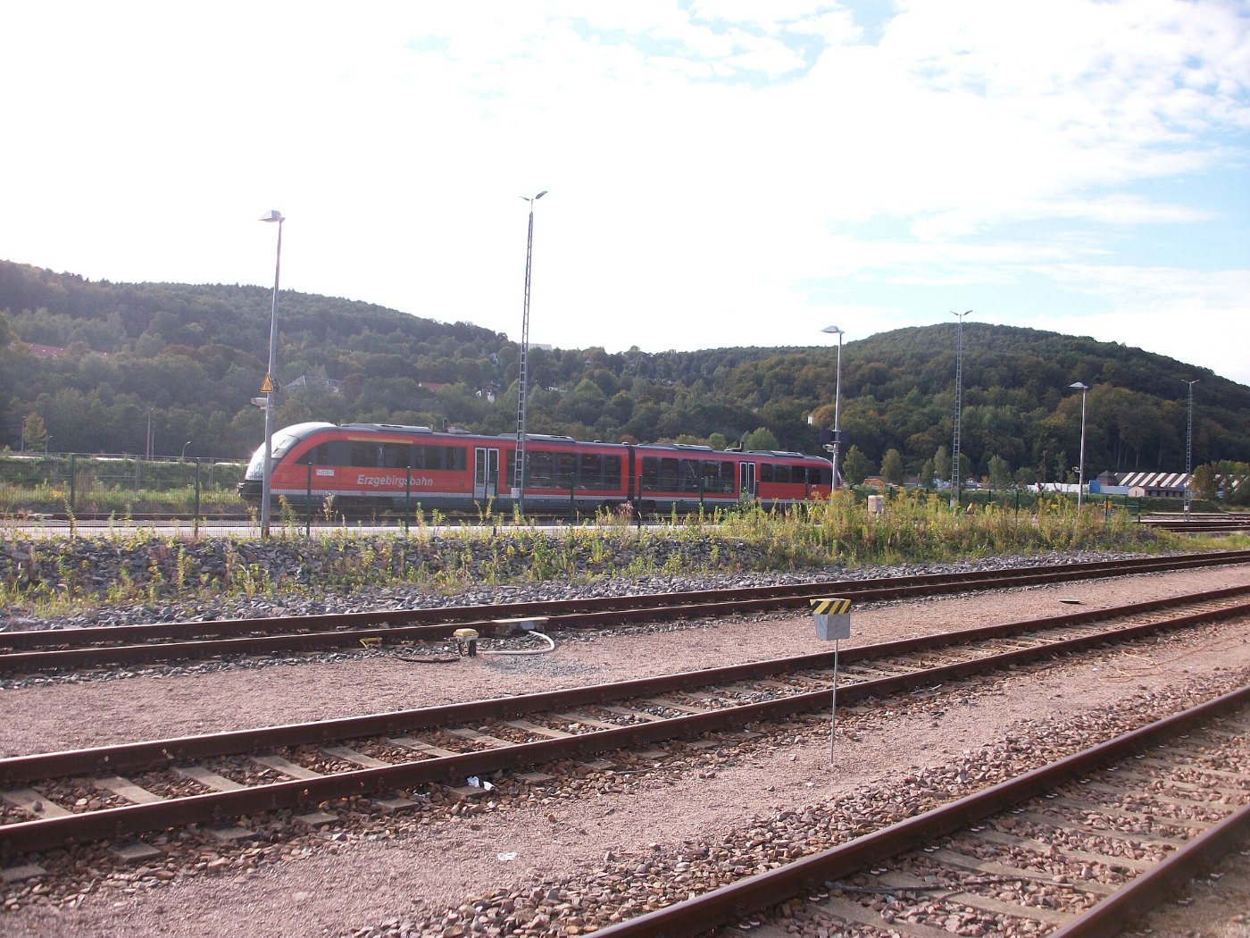Bahnhof Aue (Sachs), Zug nach Zwickau Hbf