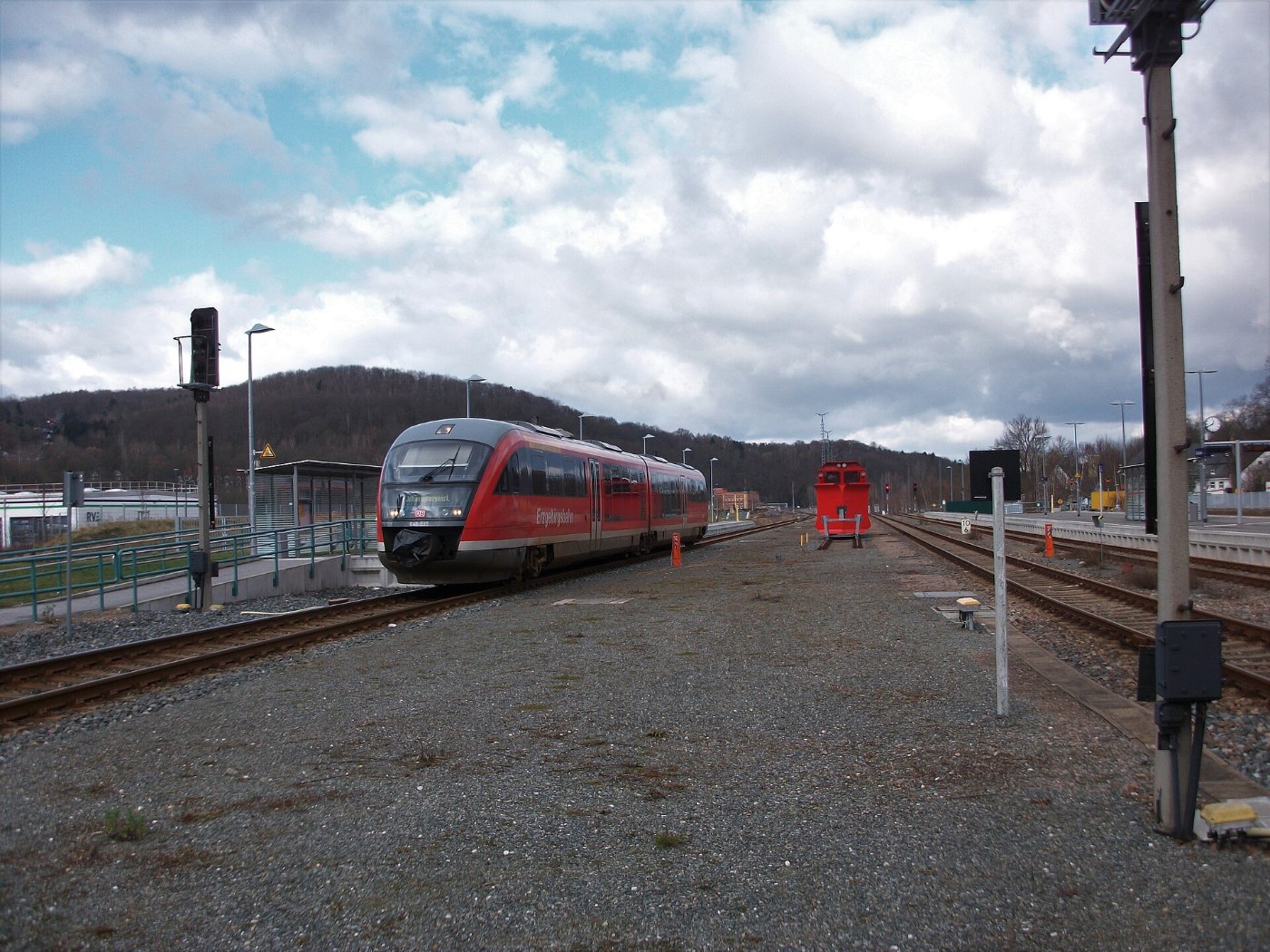 Bahnhof Aue (Sachs), Erzgebirgsbahn von Zwickau nach Johanngeorgenstadt