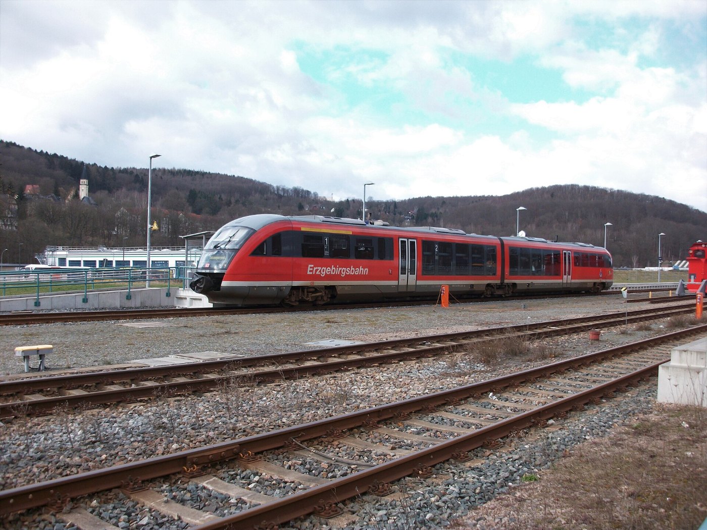 Bahnhof Aue (Sachs), Erzgebirgsbahn von Zwickau nach Johanngeorgenstadt