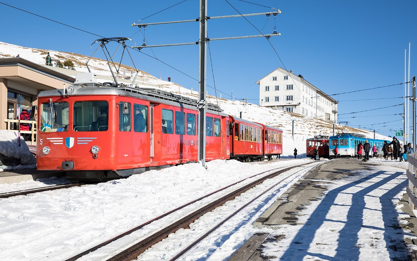 Bahnhof Rigi Kulm im Winter