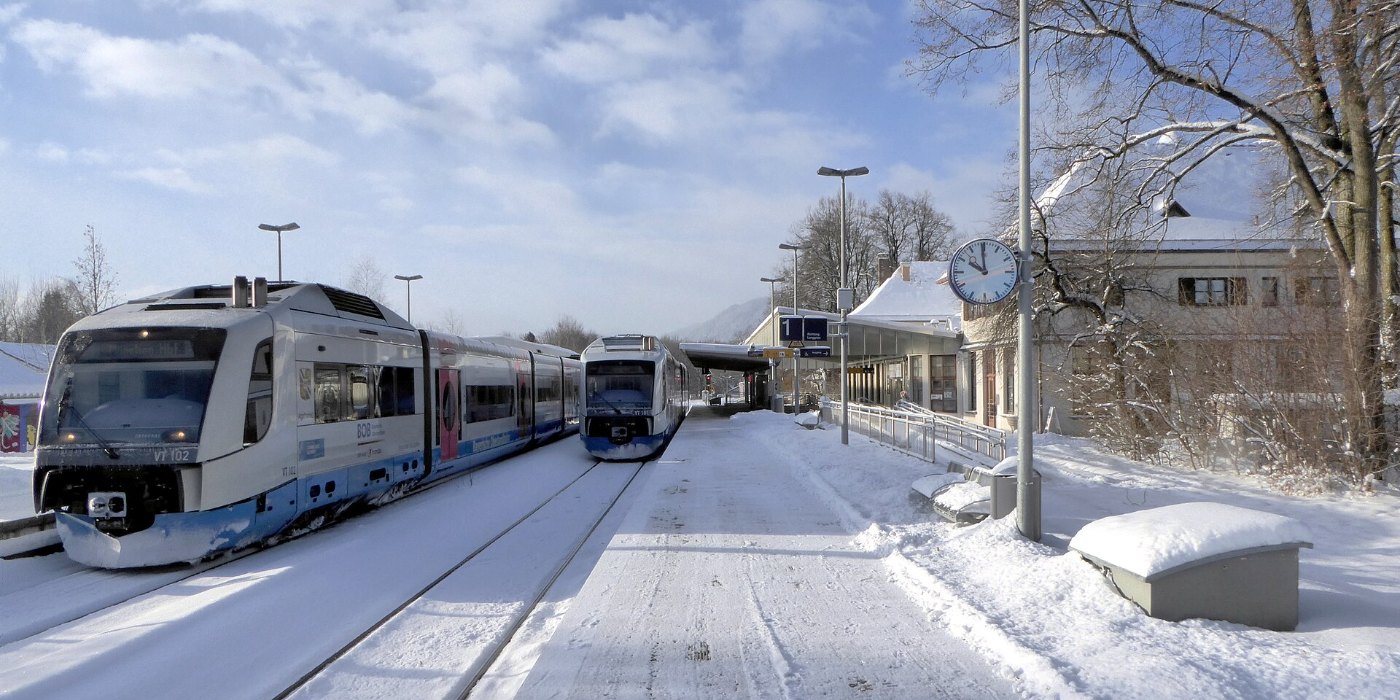 Bahnhof Bad Tölz, Zugbegegnung, 2