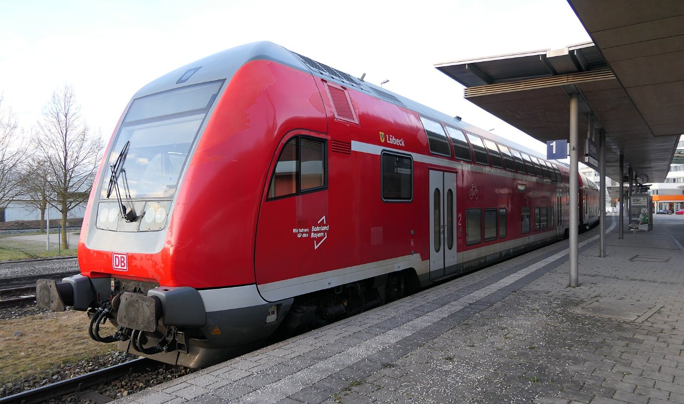 Burghausen, Doppelstock-Regionalbahn, 1