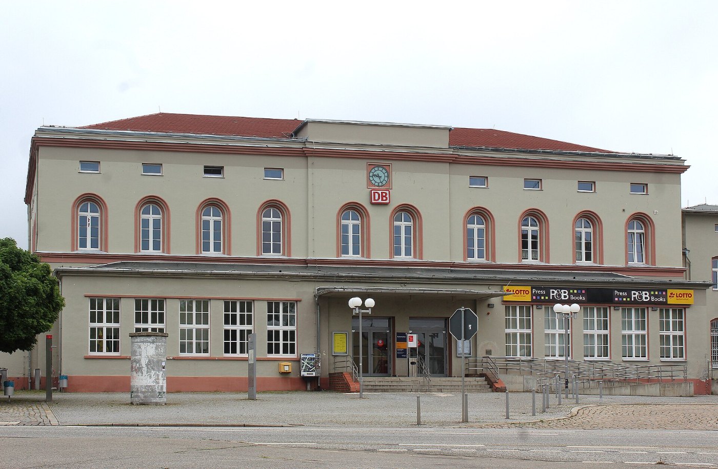 Aschersleben, das Bahnhofsgebäude