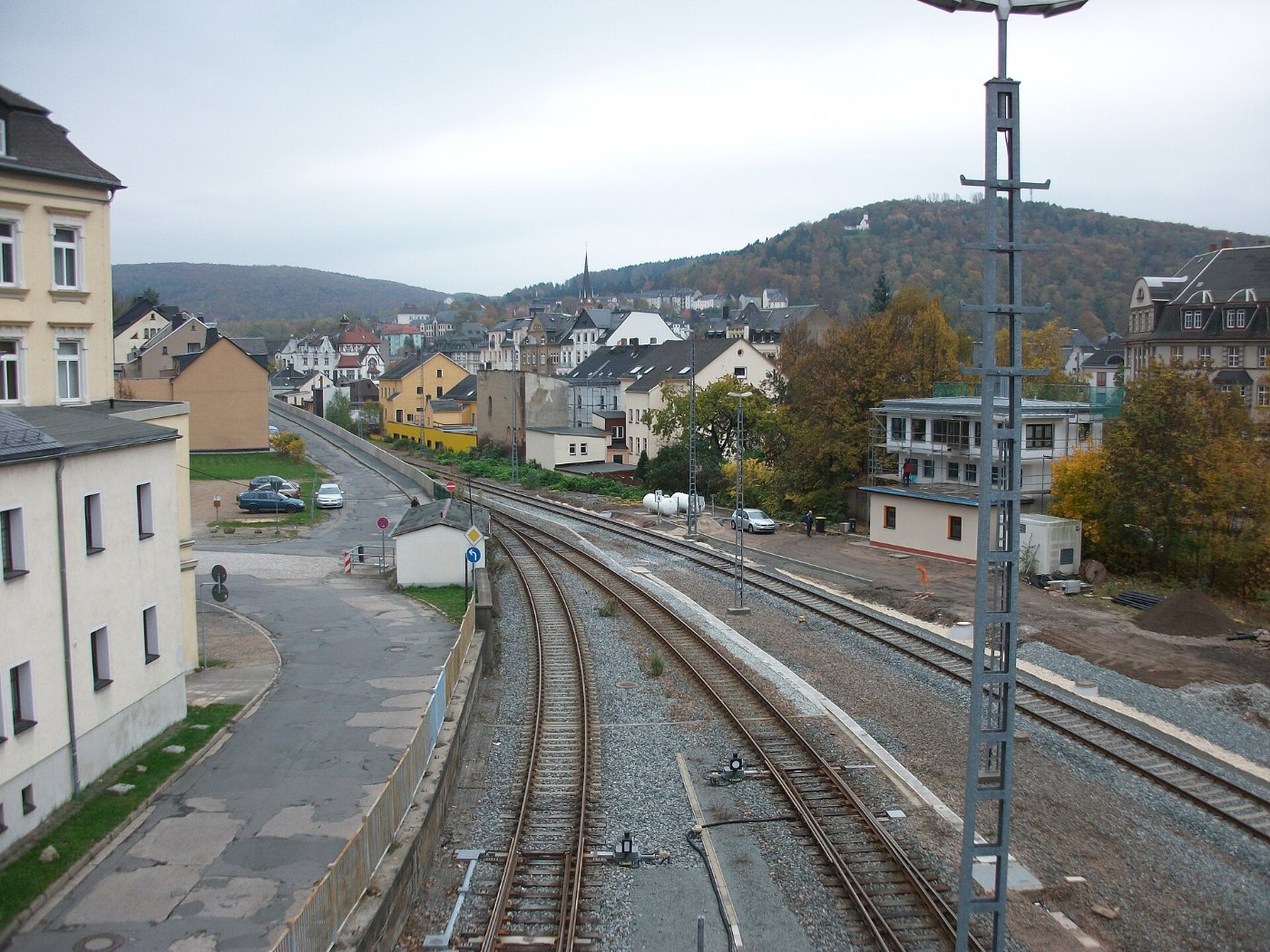 Bahnhof Aue (Sachs), Ausfahrt Richtung Schwarzenberg 2017 (1)