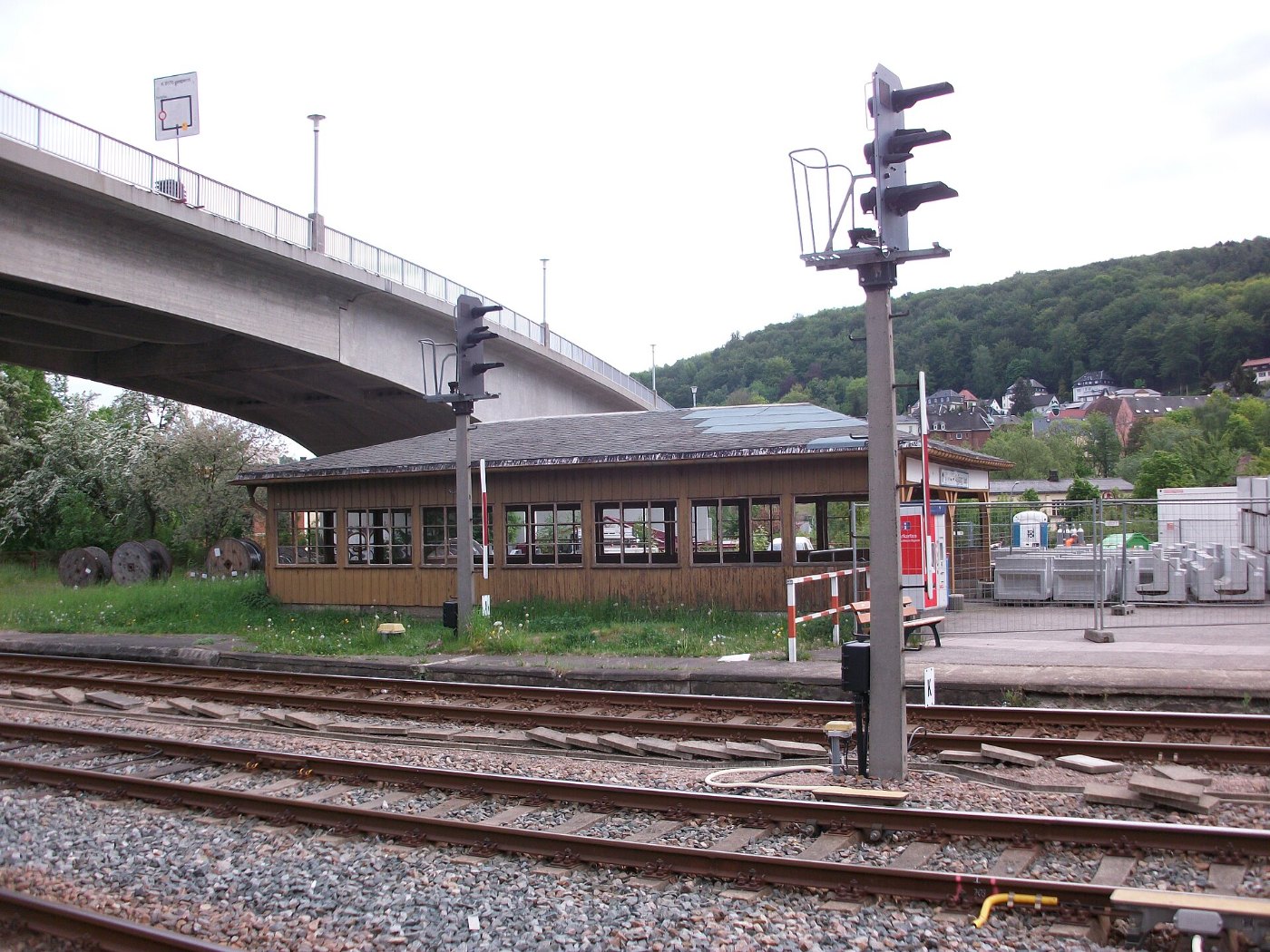 Bahnhof Aue (Sachs) während des Umbaus 2016 (3)
