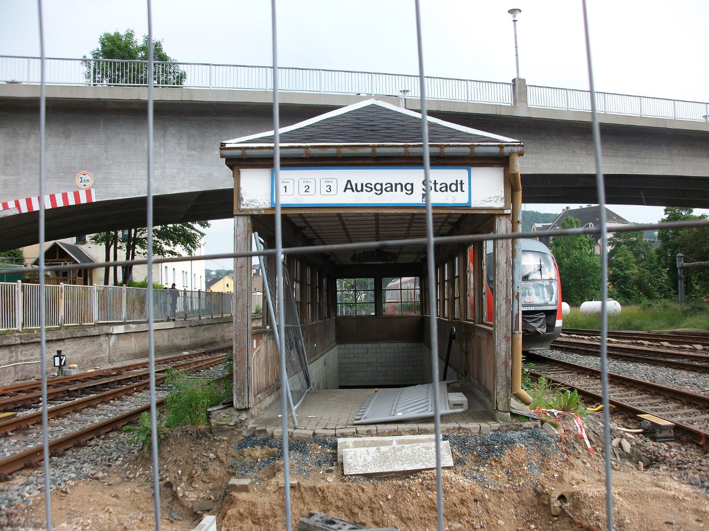 Bahnhof Aue (Sachs) während des Umbaus 2016 (8)