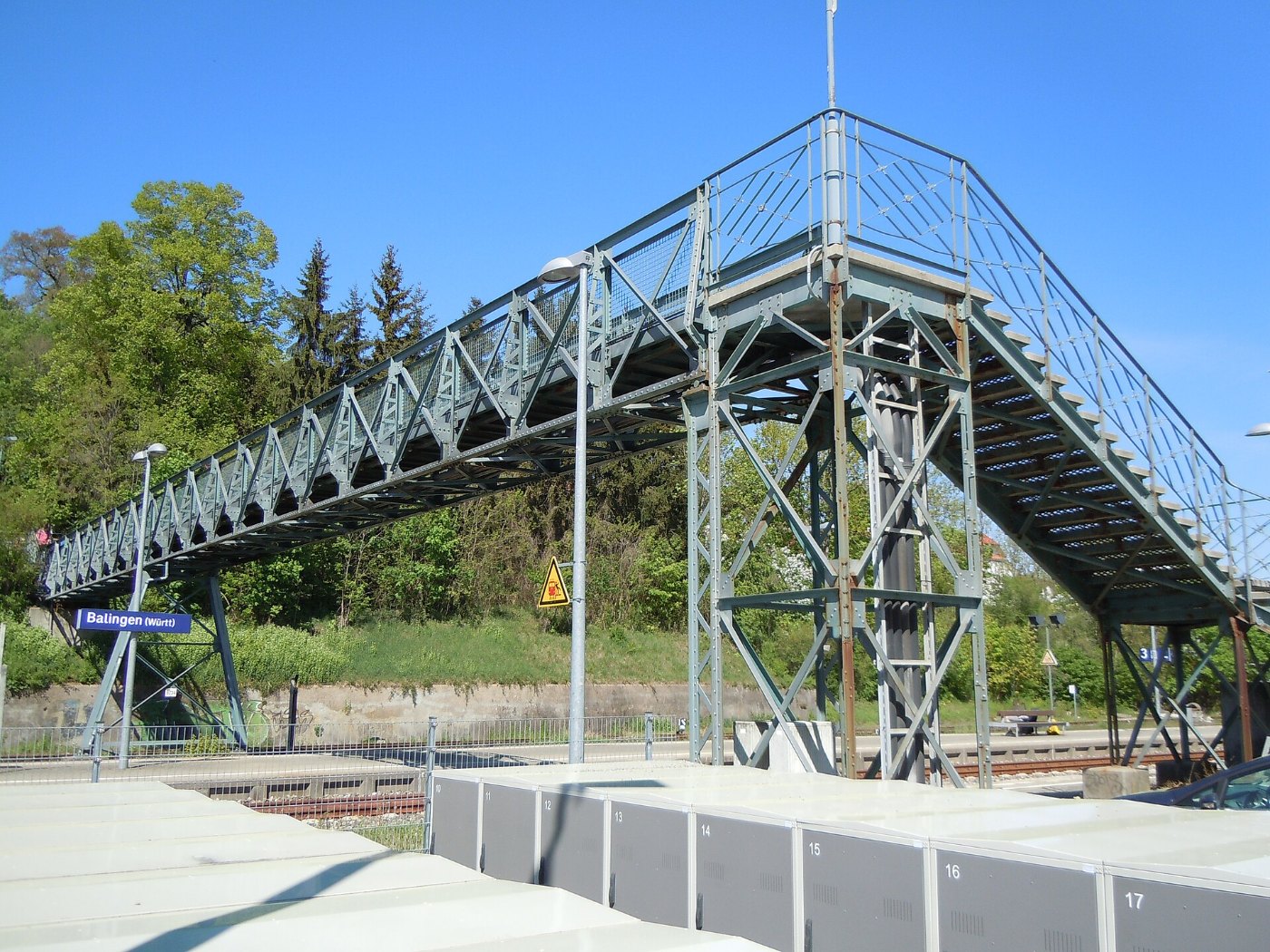 Fußgängersteg Bahnhof Balingen