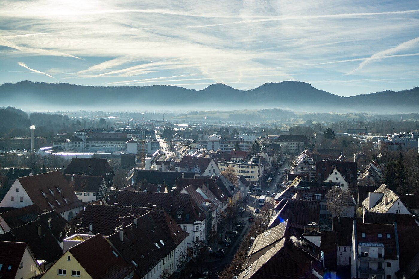 Blick über die Altstadt von Balingen