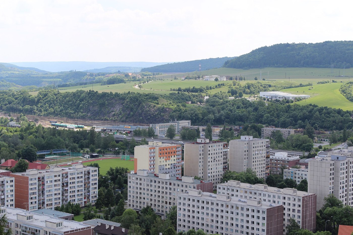 052 Beroun rozhledna JV Nádraží a Tetín