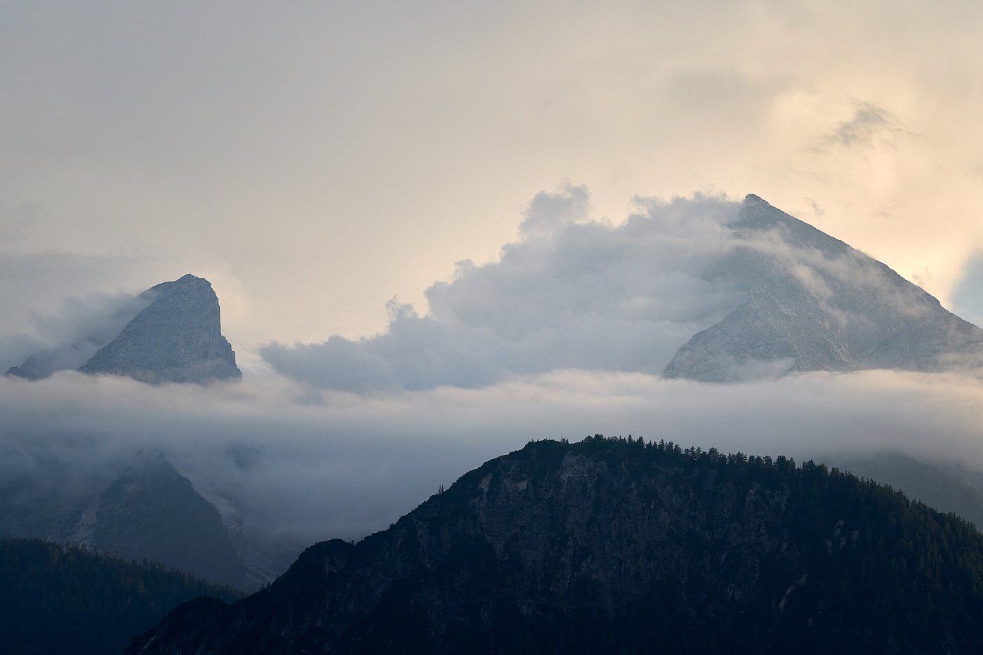 Berchtesgaden (DE), Watzmann von Norden 2024 0815