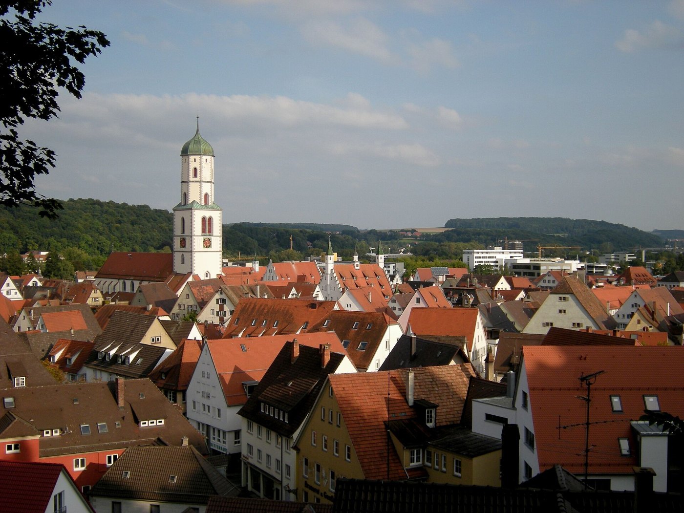 Biberach an der Riß Stadtblick vom Gigelberg