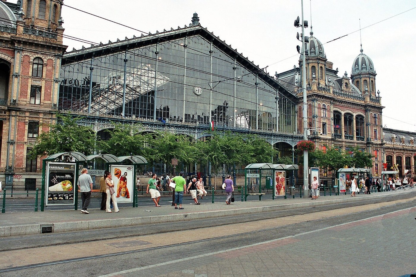 Budapest, the railway station Nyugati pályaudvar