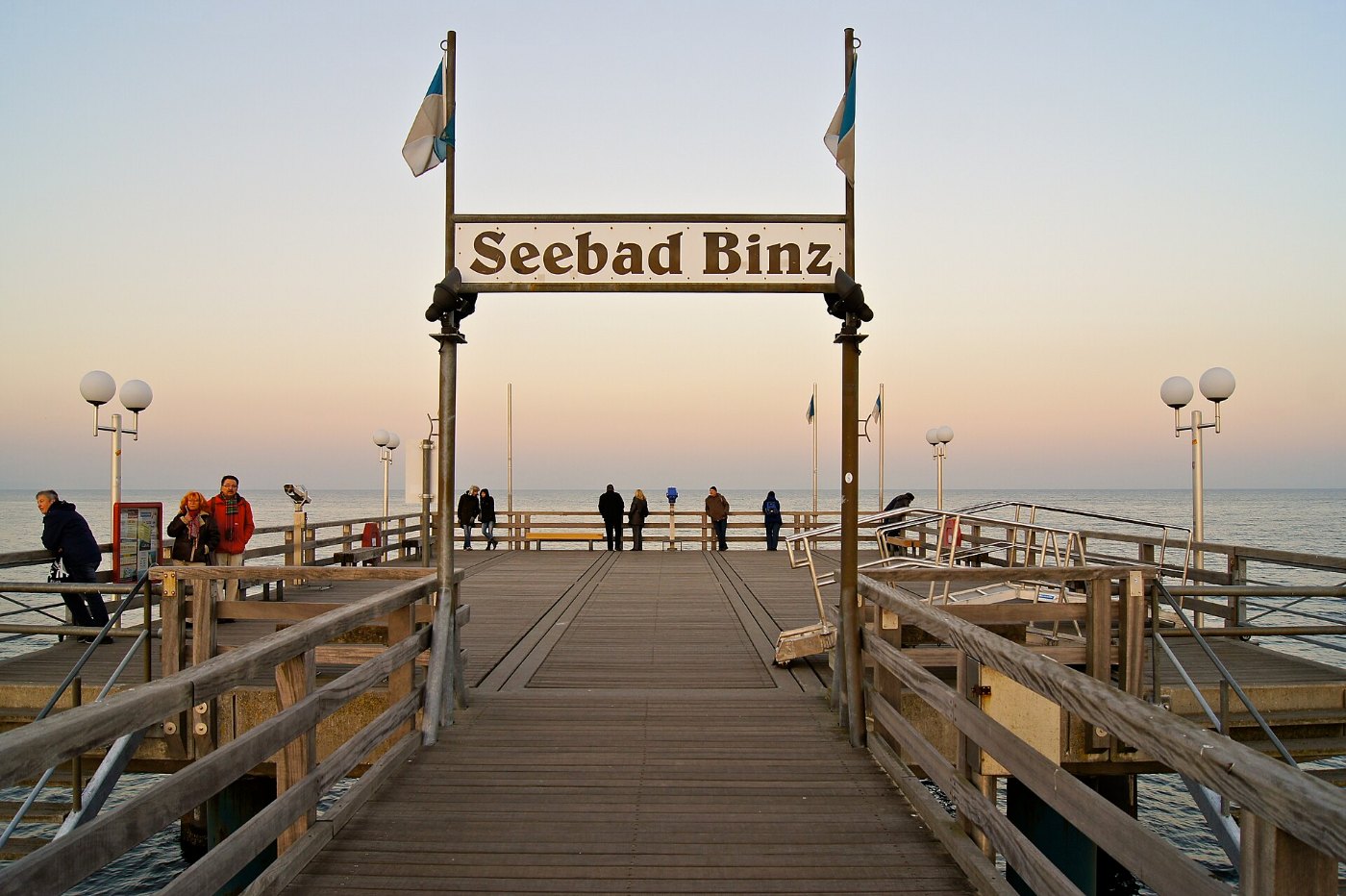 Die Seebrücke im Ostseebad Binz auf Rügen