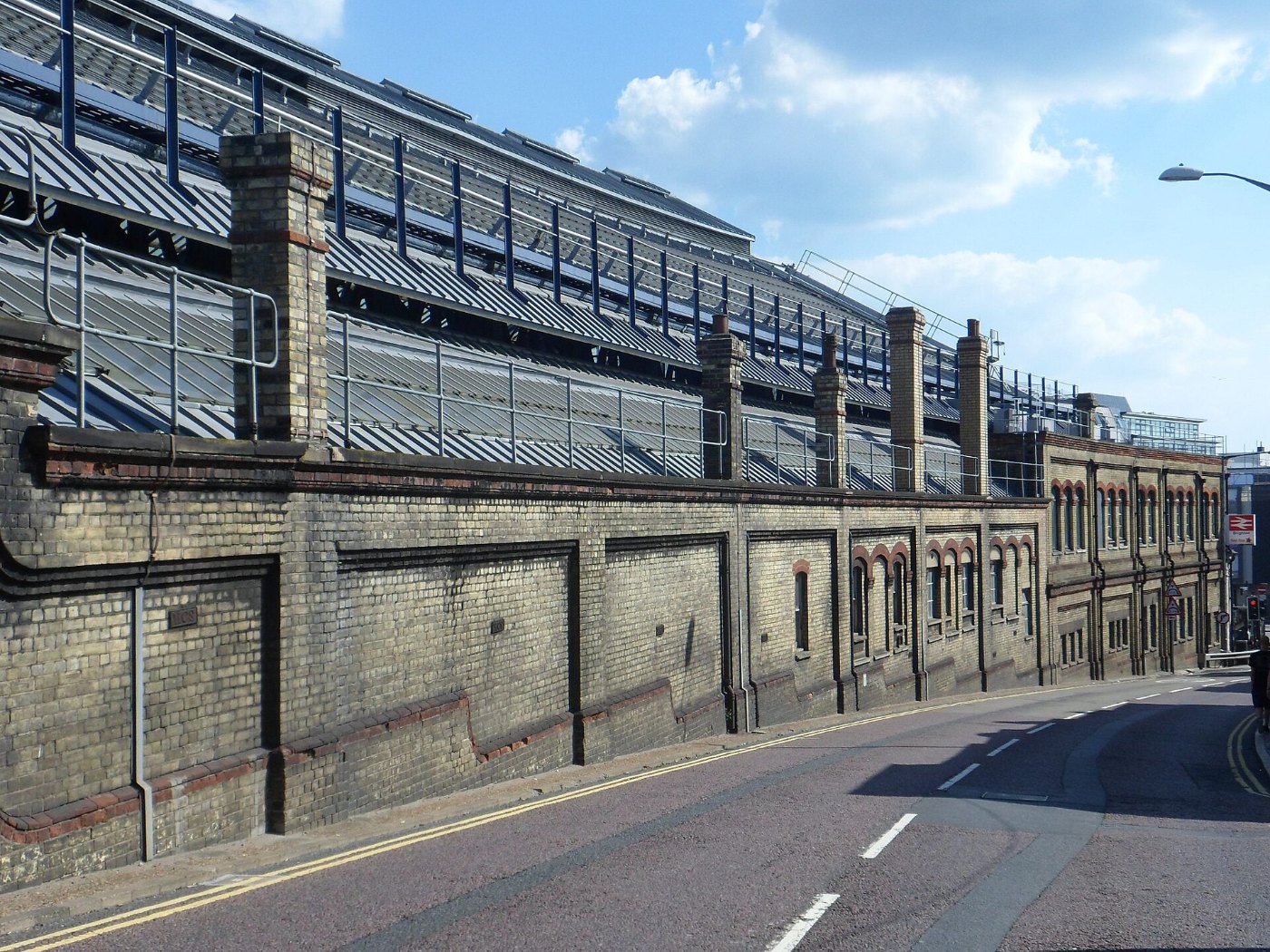 Exterior Brickwork of Brighton Railway Station facing Terminus Road (Aug