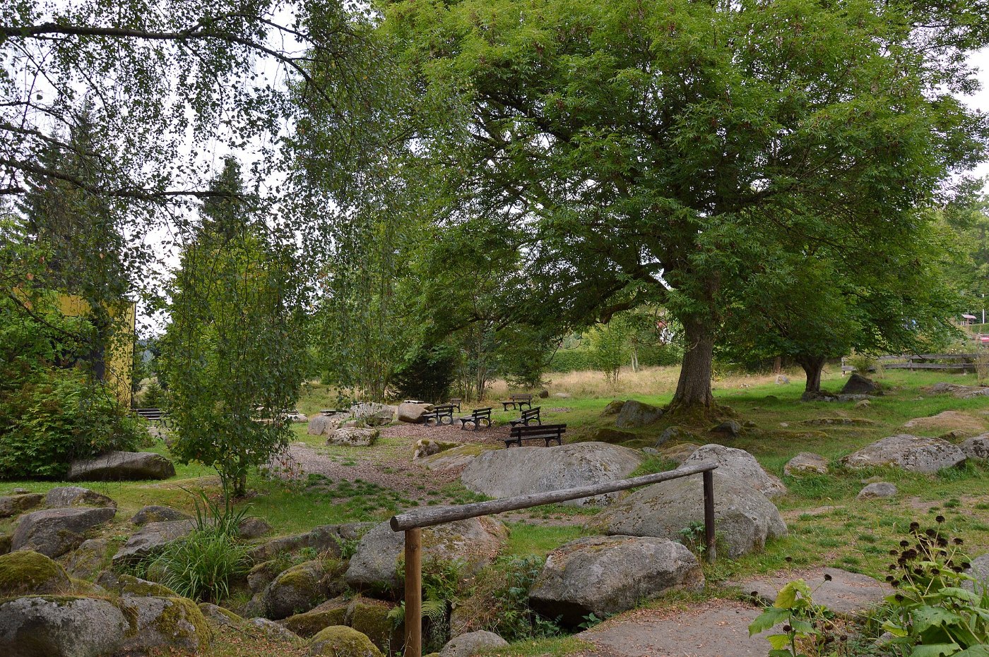 Der Kurpark in Schierke am Fuß des Brockens